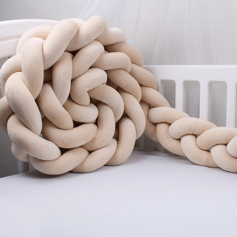 Tour De Lit Tressé Bébé Beige