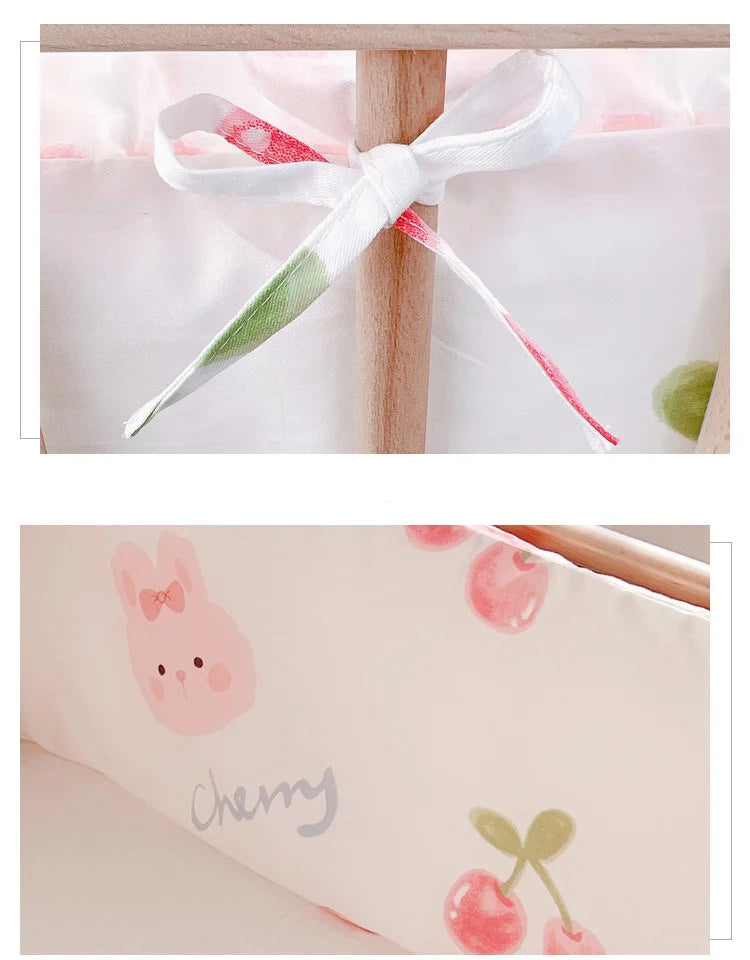 Tour De Lit Respirant Rose Protection