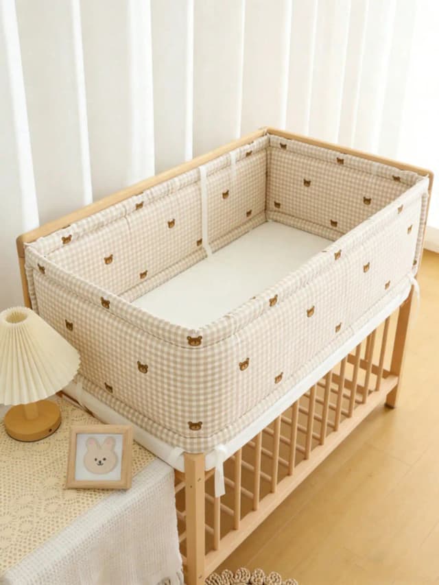 Tour de Lit Tressé Vichy Ours – Le Petit Nounours